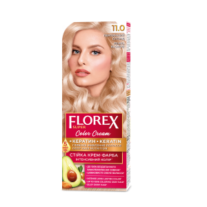 Patvarūs plaukų dažai "FLOREX" 11.0 (perlinis blondas)